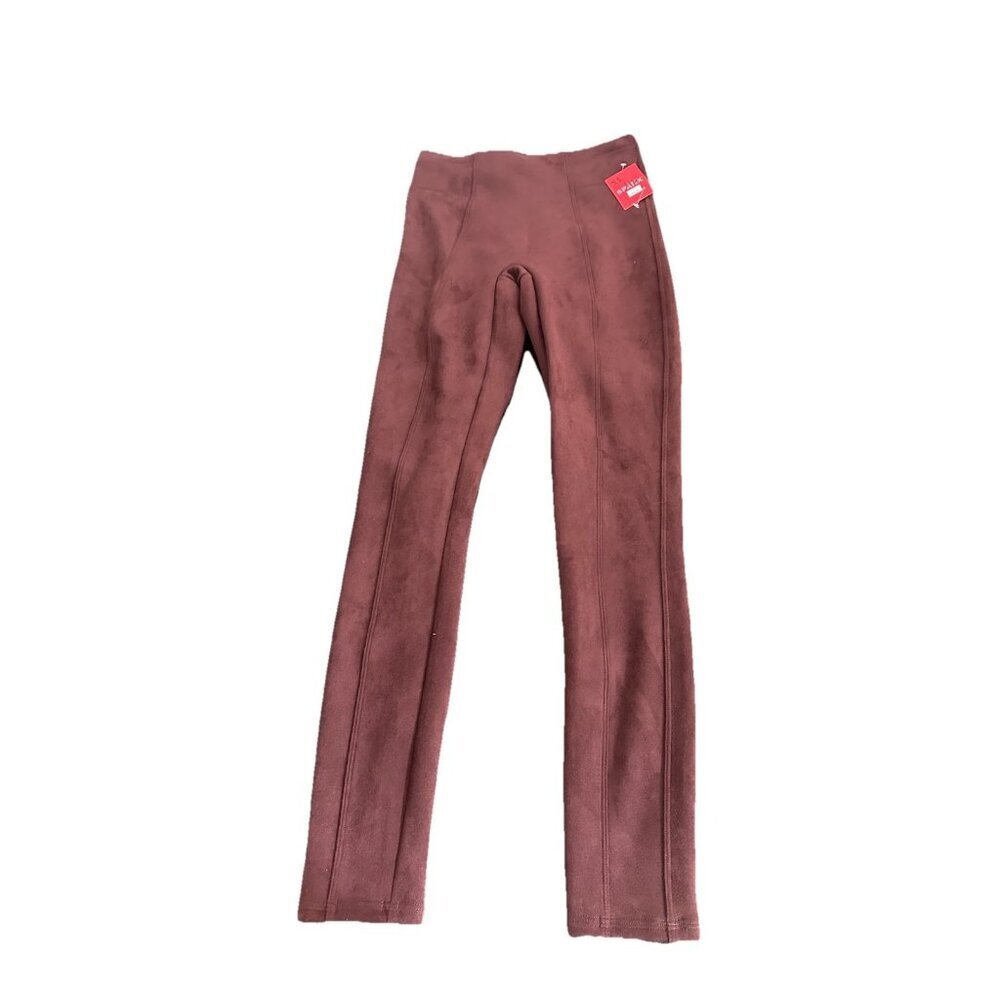 SPANX Faux Suede Leggings Women’s Xs Rich Rose Casual Slimming NWT